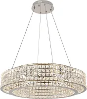 Люстра подвесная с пультом Karnelli 4024/09/08P Stilfort прозрачная на 1 лампу, основание хром в стиле современный с пультом Люстра подвесная с пультом Karnelli 4024/09/08P Stilfort прозрачная на 1 лампу, основание хром в стиле современный с пультом